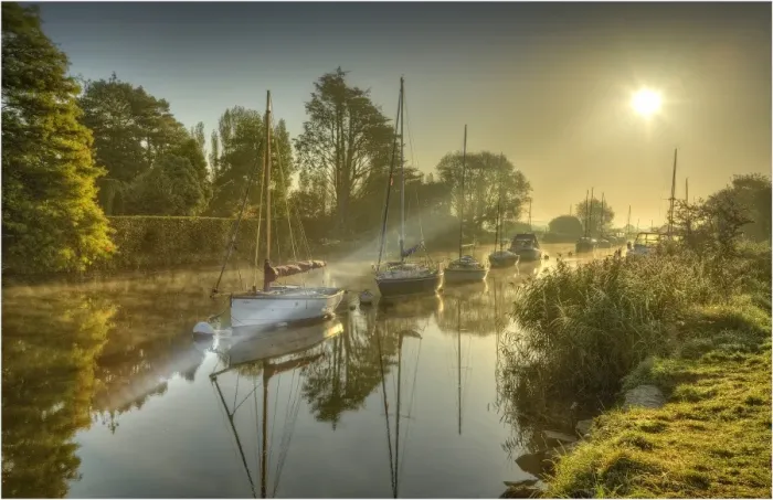 Framed Print : Frome River, Wareham, Dorset, England