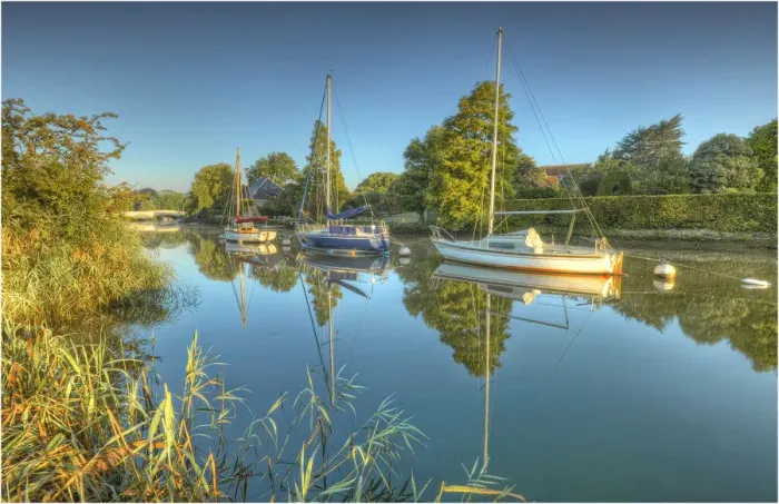 Framed Print : Frome River, Wareham, Dorset, England