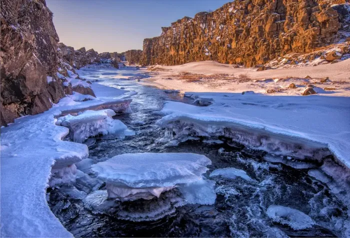 Framed Print : A frozen winter wonderland at Thikngvellir, central Iceland Framed Print : A frozen winter wonderland at Thikngvellir, central Iceland