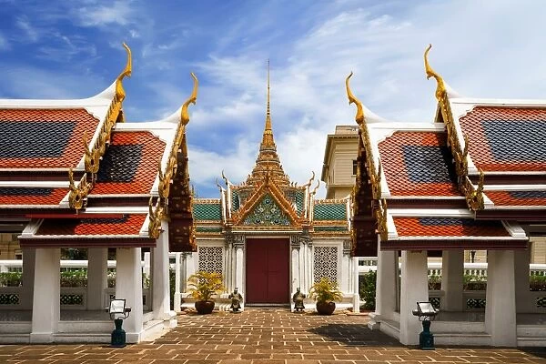 The Gateway of Phra Thinang Dusit Maha Prasat in Grand Palace, Bangkok, Thailand