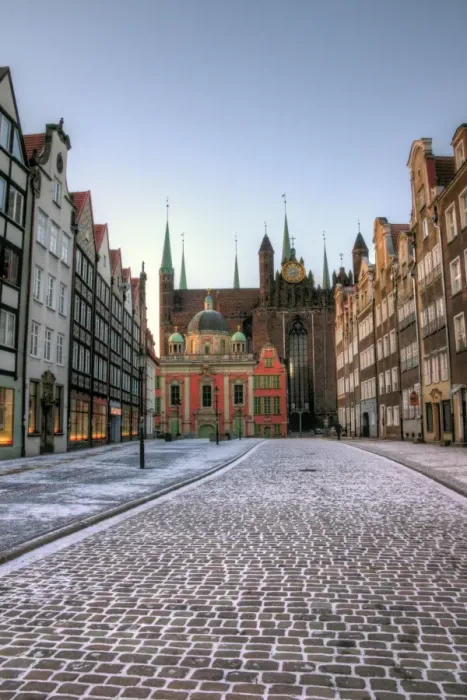 Framed Print : Gdansk Royal Chapel and St Marys Basilica behind Framed Print : Gdansk Royal Chapel and St Marys Basilica behind
