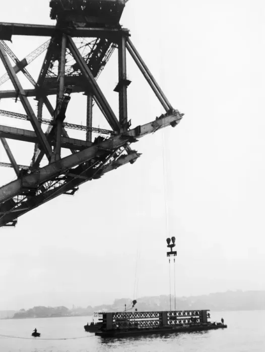 Framed Print : Girder On Barge