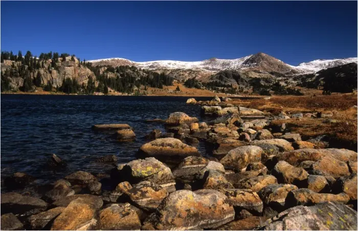 Framed Print : A glacial lake on the Bear Tooth Highway, Montana, United States of America Framed Print : A glacial lake on the Bear Tooth Highway, Montana, United States of America