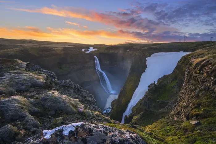 Framed Print : Glanni waterfall, Iceland Framed Print : Glanni waterfall, Iceland