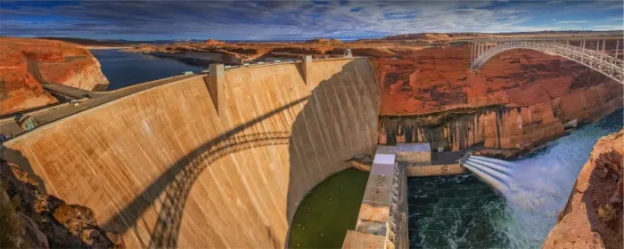 Framed Print : Glen Canyon dam, Arizona, United States of America