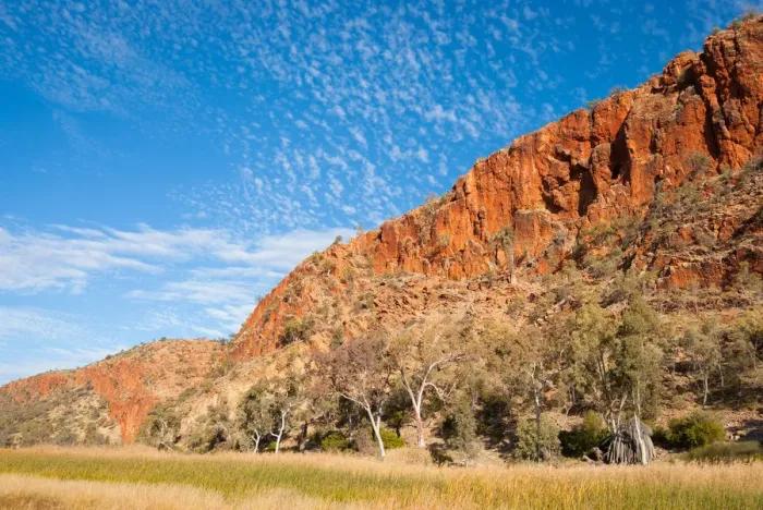 Framed Print : Glen Helen Gorge in Macdonnell Ranges Australia