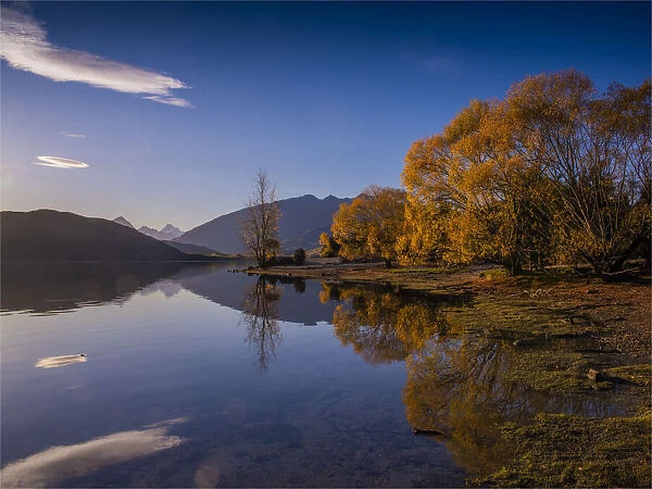 Glendhu bay in Autumn, South Island, New Zealand