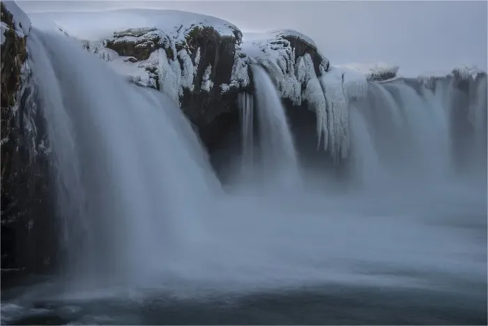 Framed Print : Godafoss flow