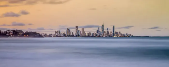 Framed Print : Gold Coast skyline at dusk Framed Print : Gold Coast skyline at dusk