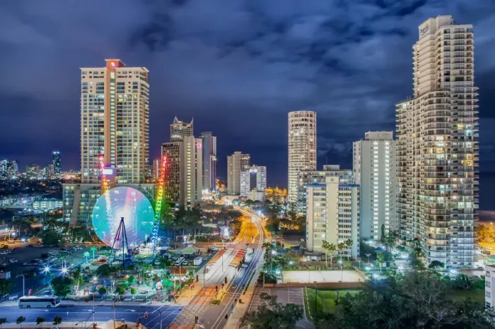 Framed Print : Gold Coast skyline at night Framed Print : Gold Coast skyline at night