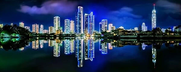 Gold Coast skyline at Night