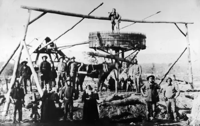 Framed Print : Gold Miners At Ballarat Framed Print : Gold Miners At Ballarat