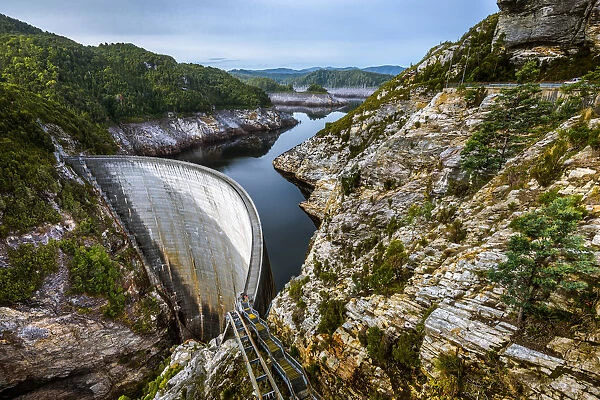 Gordon Dam in Southwest Tasmania