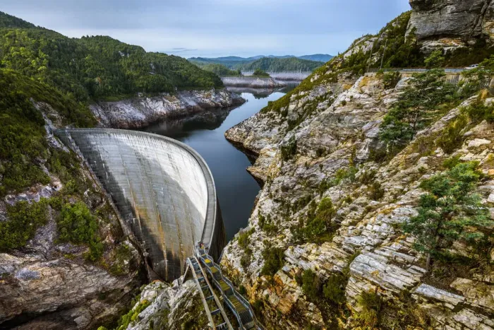 Framed Print : Gordon Dam in Southwest Tasmania Framed Print : Gordon Dam in Southwest Tasmania