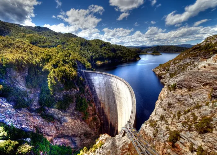 Framed Print : Gordon dam in Tasmania Framed Print : Gordon dam in Tasmania