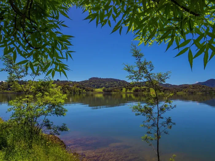 Framed Print : Goughs Bay, Lake Eildon, Mansfield, central Victoria, Australia