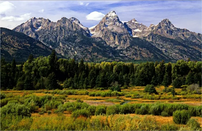 Framed Print : The Grand Tetons National Park, Wyoming, western United States of America