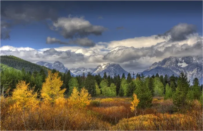 Framed Print : The Grand Tetons National Park, Wyoming, western United States of America