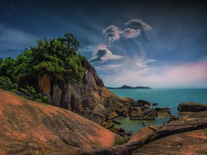 Framed Print : Grandfather and Grandmother rocks, near Lamai beach, Ko Samui, Thailand Framed Print : Grandfather and Grandmother rocks, near Lamai beach, Ko Samui, Thailand