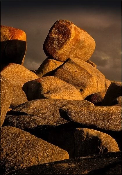 Granite boulders, Lillies beach, Flinders Island Tasmania