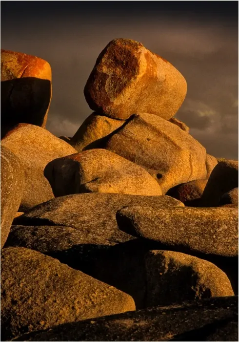 Framed Print : Granite boulders, Lillies beach, Flinders Island Tasmania Framed Print : Granite boulders, Lillies beach, Flinders Island Tasmania