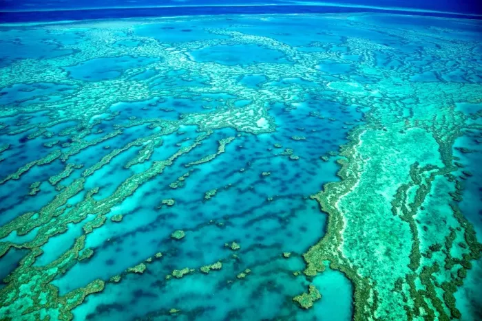 Framed Print : Great Barrier Reef aerial Knuckle Reef Framed Print : Great Barrier Reef aerial Knuckle Reef