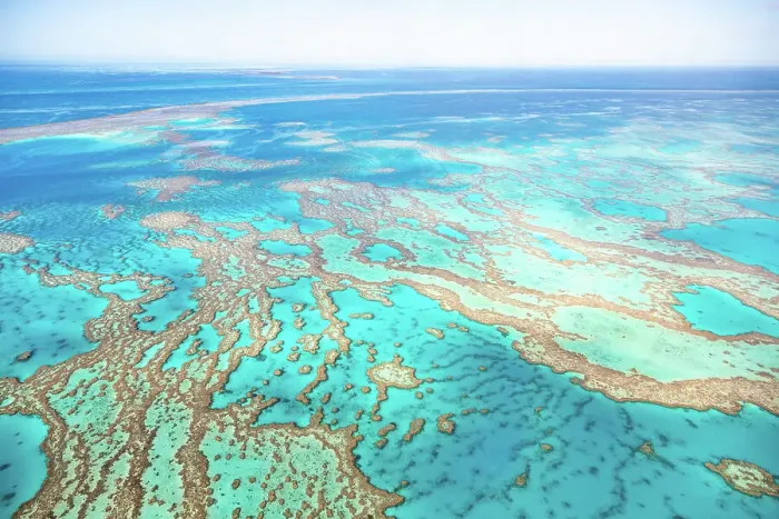 Framed Print : Great Barrier Reef on a clear sunny day Framed Print : Great Barrier Reef on a clear sunny day