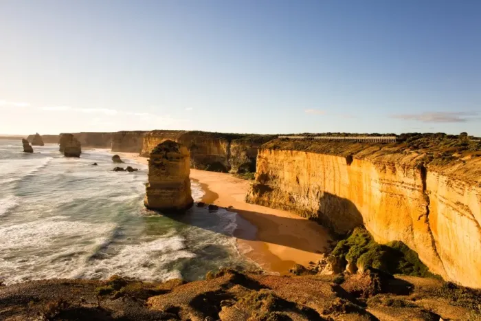 Framed Print : Great Ocean Road scenic view at sunset Framed Print : Great Ocean Road scenic view at sunset