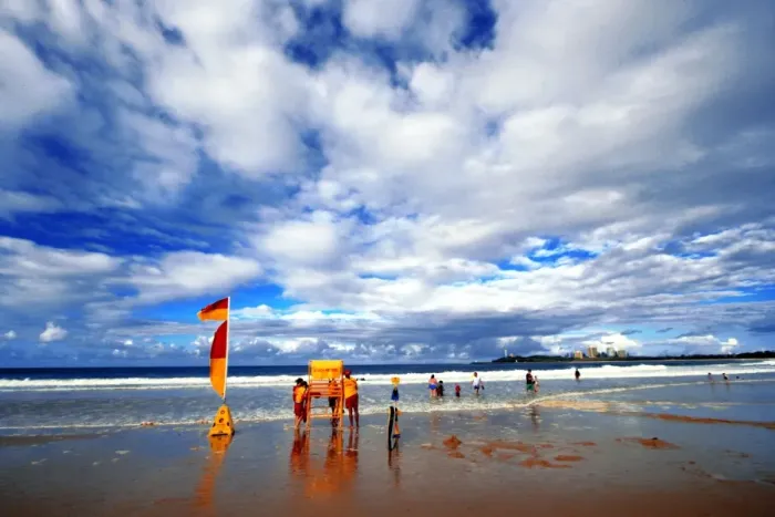 Framed Print : Group of people on beach Framed Print : Group of people on beach