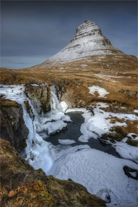 Framed Print : Grundarfjordur in winter
