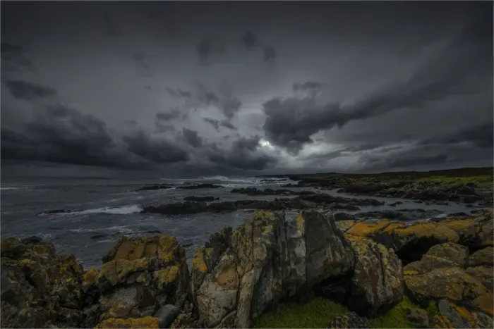Framed Print : The Gulchway, a rugged and isolated part of the West coastline of King Island, Bass Strait, Tasmania