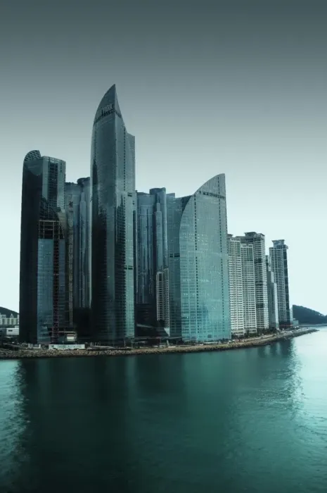 Framed Print : Haeundae Busan South Korea modern skyline