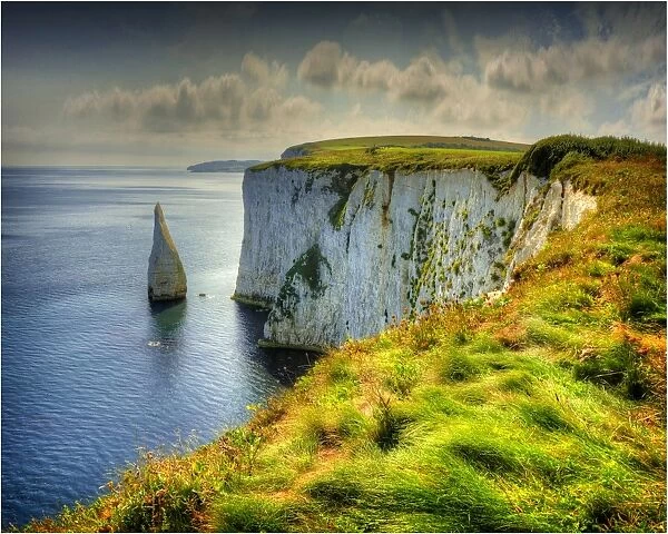 Handfast Point, on the World Heritage Jurassic coastline of Dorset, south west England