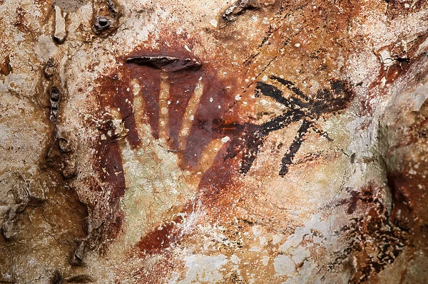 Hands Rock Art Painting