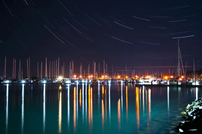 Framed Print : Harbour at night Framed Print : Harbour at night