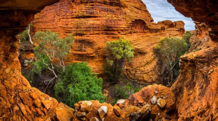 Framed Print : Hidden Canyon in the maze of weathered sandstone Framed Print : Hidden Canyon in the maze of weathered sandstone