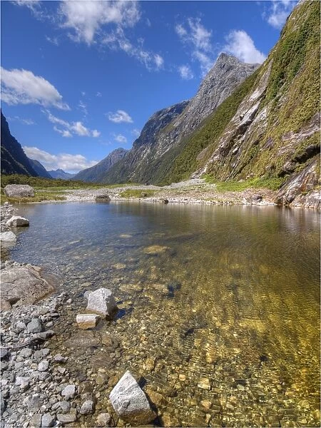 Hidden Lake, Milford sound, South Island of New Zealand