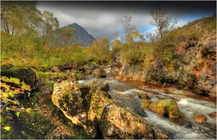 Framed Print : Highland stream, Buachaille Etive mor, The highlands of Scotland Framed Print : Highland stream, Buachaille Etive mor, The highlands of Scotland