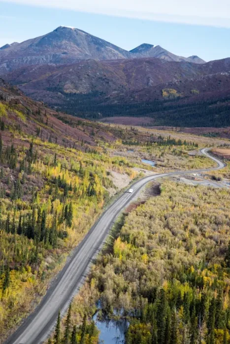 Framed Print : Highway with fall foliage Framed Print : Highway with fall foliage