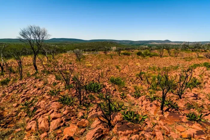 Framed Print : Hills of Gawler Ranges in South Australia