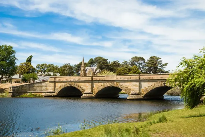 Framed Print : Historic bridge in Ross, Tasmania, Australia Framed Print : Historic bridge in Ross, Tasmania, Australia