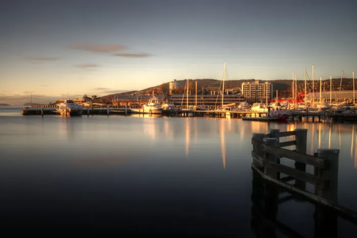 Framed Print : Hobart sunrise reflection Framed Print : Hobart sunrise reflection