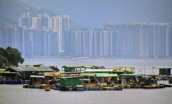 Hong Kong New Territories floating village