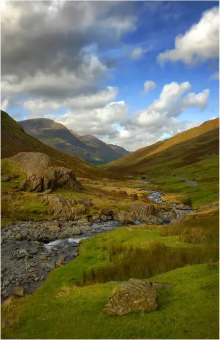 Framed Print : Honister pass near Gatesgarth in the Lake district, Cumbria, England Framed Print : Honister pass near Gatesgarth in the Lake district, Cumbria, England