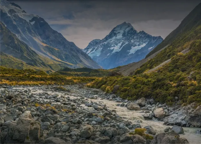 Framed Print : Hooker Valley, Mount cook Aoraki National Park, south Island of New Zealand Framed Print : Hooker Valley, Mount cook Aoraki National Park, south Island of New Zealand
