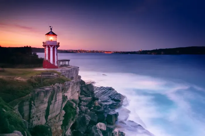 Framed Print : Hornby lighthouse at sunset Framed Print : Hornby lighthouse at sunset
