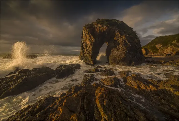 Framed Print : Horse head rock, Bermagui, southern coastline of New South Wales, Australia