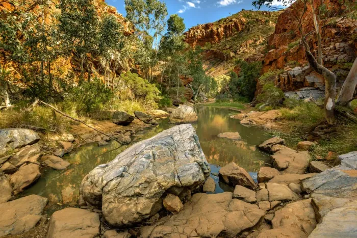 Framed Print : Hugh Gorge at West Macdonnell Ranges
