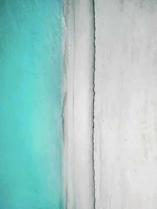 Framed Print : Idyllic beach photographed from a drone point of view, The Kimberley, Western Australia, Australia