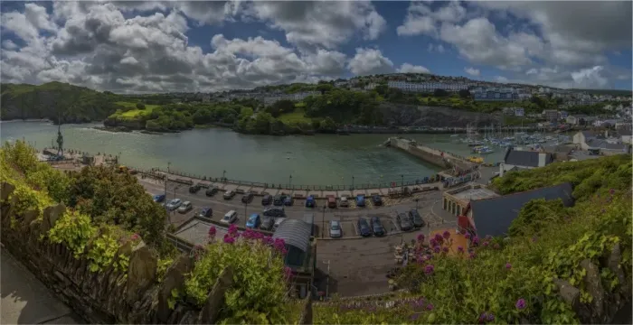 Framed Print : Ilfracombe harbour panorama Framed Print : Ilfracombe harbour panorama